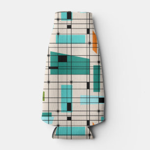 Glacière de bouteille Retro Grid & Starbursts