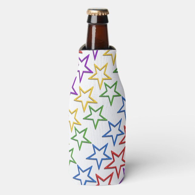 Glacière de canettes/bouteilles - Lignes d'étoiles (Bottle Devant)