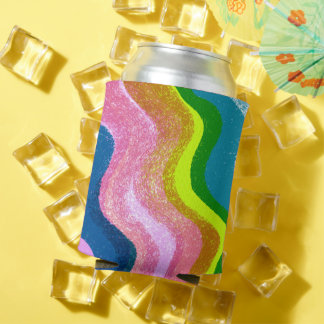 Glacière des vagues colorées