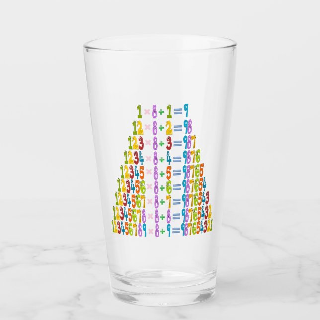 Glacière Funny Math équations Coupe de verre (Devant)