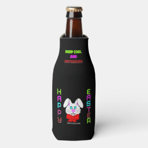 Glacière gaiement heureux de bouteille de lapin de