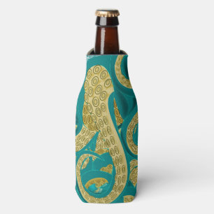 Glacière Octopus Turquoise Gold Bottle