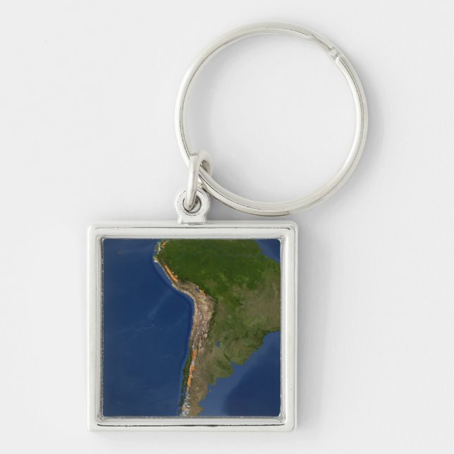 Glaciers in regions of South America Keychain (Front)