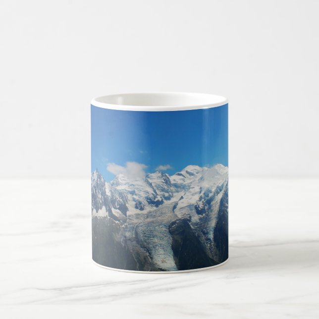 Glaciers on Mont Blanc Coffee Mug (Center)