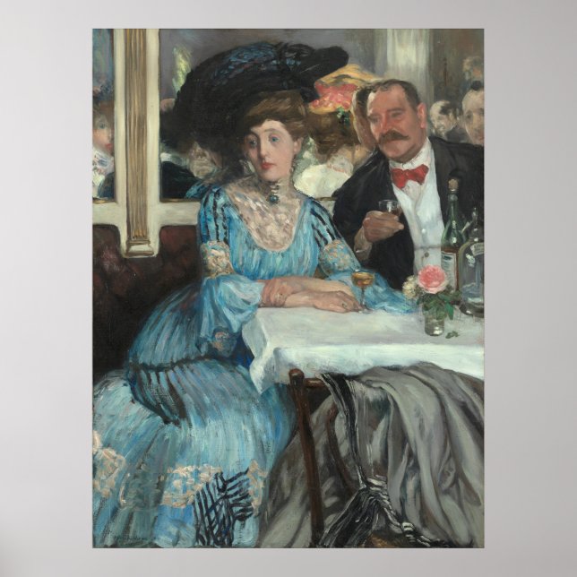 Glackens' At Mouquin's Poster (Front)
