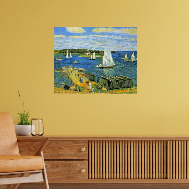 Glackens - Mahone Bay, fine art, Poster (Living Room 2)