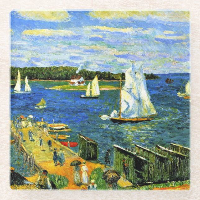 Glackens: Mahone Bay, Glass Coaster (Front)
