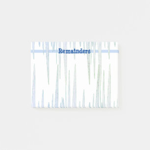 Glaçons bleus Post-It Notes restants