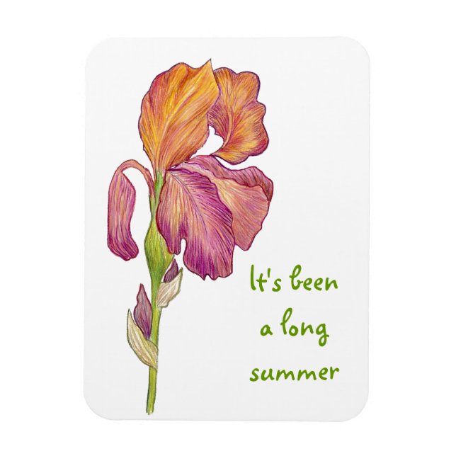 Glad you're back card magnet (Vertical)