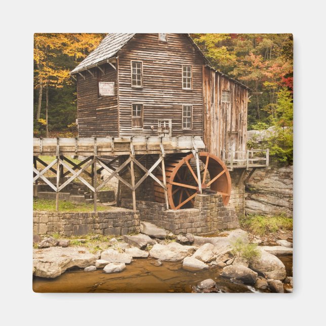 Glade Creek Grist Mill, Babcock State Park, 2 Magnet (Front)