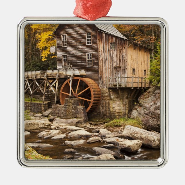 Glade Creek Grist Mill, Babcock State Park, Metal Ornament (Front)