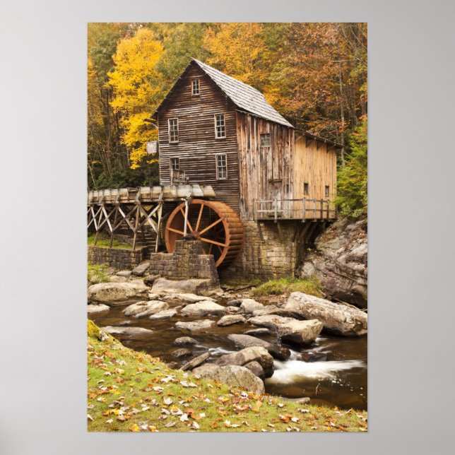 Glade Creek Grist Mill, Babcock State Park, Poster (Front)