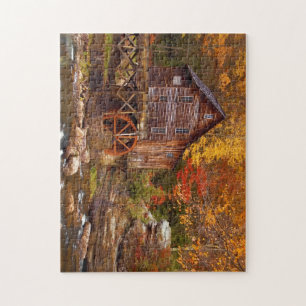 Glade Creek Grist Mill Jigsaw Puzzle