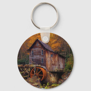 Glade Creek Grist Mill Keychain