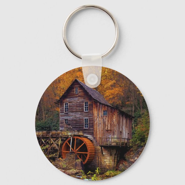 Glade Creek Grist Mill Keychain (Front)