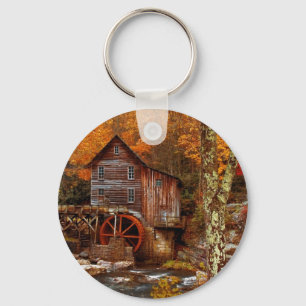 Glade Creek Grist Mill Keychain
