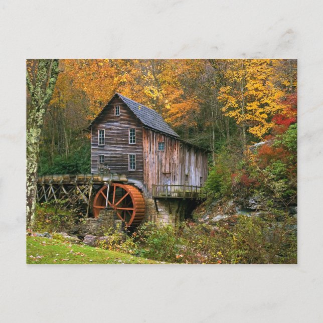 Glade Creek Grist Mill Postcard (Front)