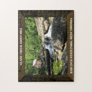 GLADE CREEK GRIST MILL-PUZZLE JIGSAW PUZZLE