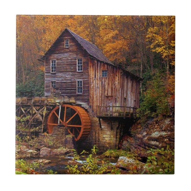 Glade Creek Grist Mill Tile (Front)