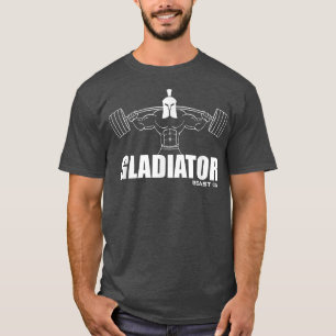 GLADIATOR Beast ON Gym Motivation Fitness Sayings  T-Shirt