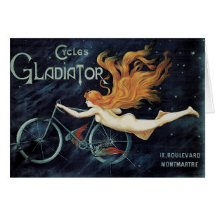 Gladiator Cycles, Vintage Victorian Art Nouveau