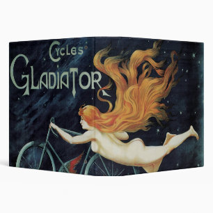 Gladiator Cycles, Vintage Victorian Art Nouveau Binder