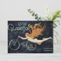 Gladiator Cycles, Vintage Victorian Art Nouveau