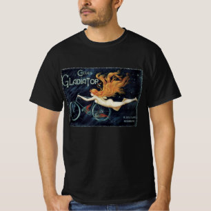 Gladiator Cycles, Vintage Victorian Art Nouveau T-Shirt