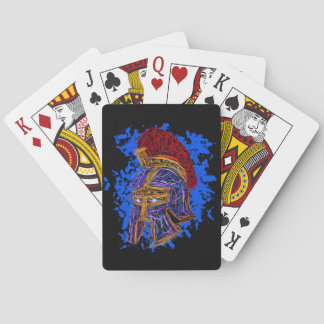 Gladiator Doodle: Epic Power and Bravery  Playing Cards
