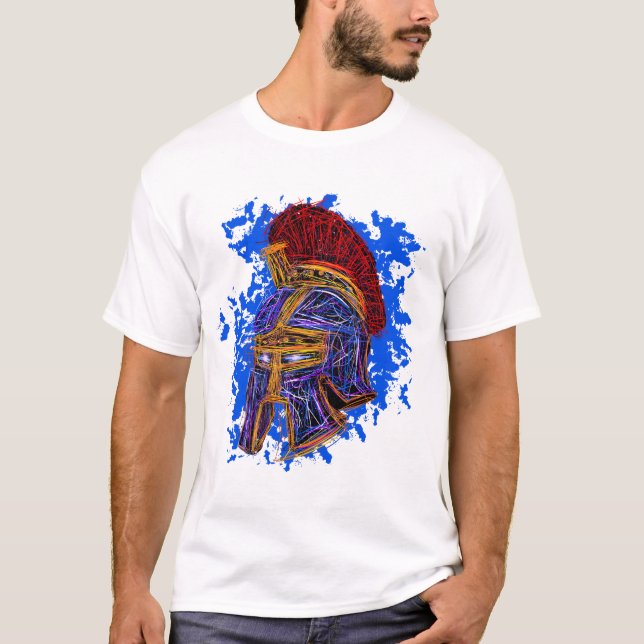 Gladiator doodle: Epic strength and bravery T-Shirt (Front)