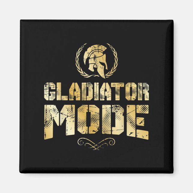 Gladiator Mode Spartan Mythology Workout Warrior G Magnet (Front)