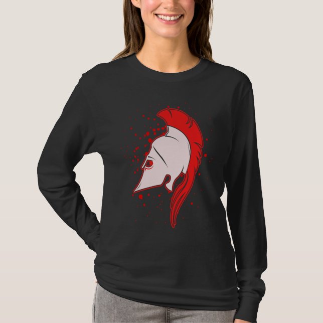 Gladiator Warrior Helmet T-Shirt (Front)