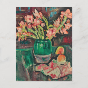 Gladioli in a Green Vase George Leslie Hunter Postcard