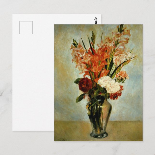 Gladiolus  by Auguste Renoir Postcard (Front/Back)