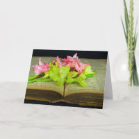 Gladiolus Flower On Bible