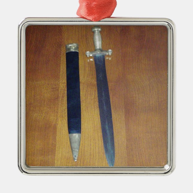 Gladius Pattern Sword Metal Ornament (Front)