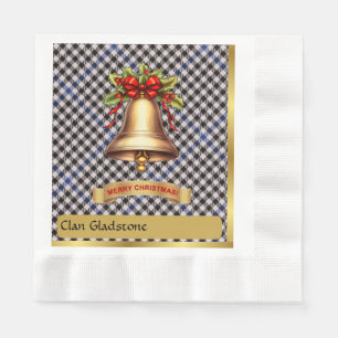 Gladstone Personalized Tartan Christmas Napkin