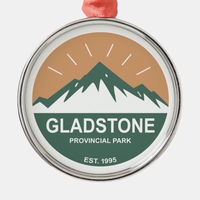 Gladstone Provincial Park Metal Ornament (Front)