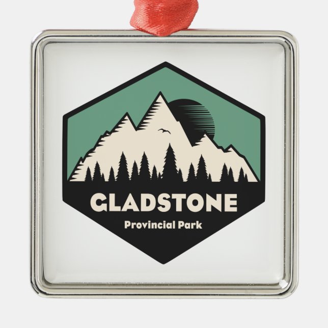 Gladstone Provincial Park Metal Ornament (Front)