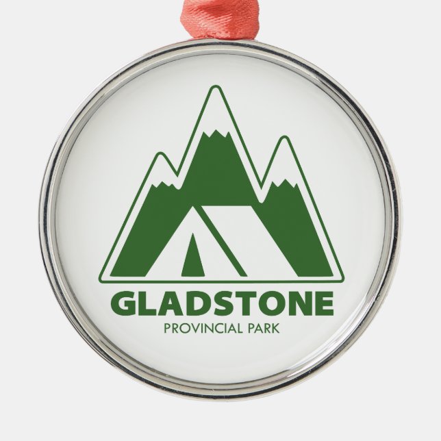 Gladstone Provincial Park Mountains Camping Metal Ornament (Front)