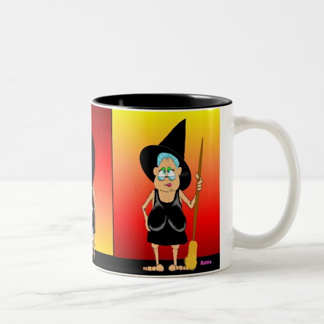 Gladys the Witch Trilogy Two-Tone Coffee Mug (Right)