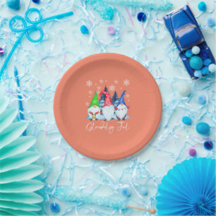 Glaedelig Jul Nordic Gnomes Tomte Nisse Danish Paper Plate