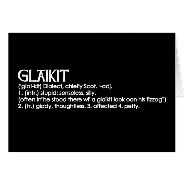 Glaikit (Devant horizontal)
