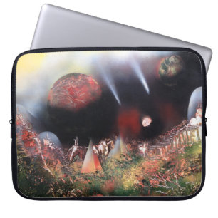 Glalacti village laptop sleeve