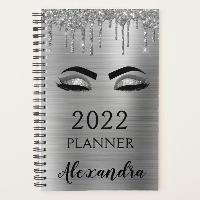 Glam 2022 Argent Parties scintillant étincelante (Devant)