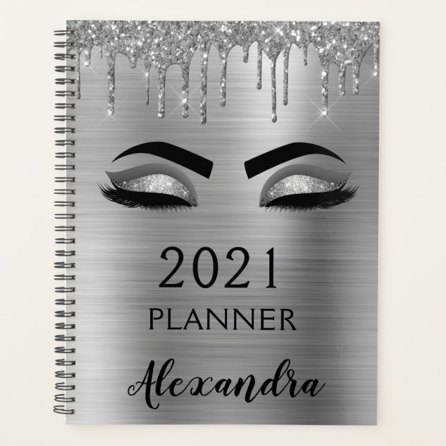 Glam 2022 Argent Parties scintillant étincelante (Devant)