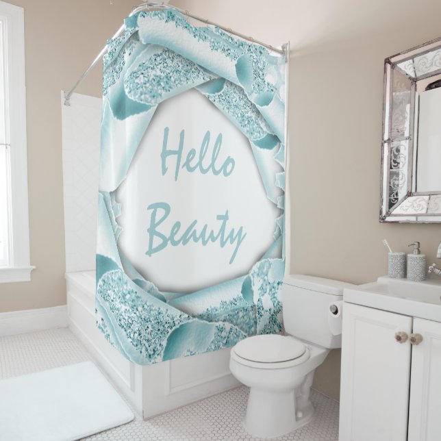 Glam 3D Frame Blue OCEAN  Aqua HELLO Girly (In Situ)