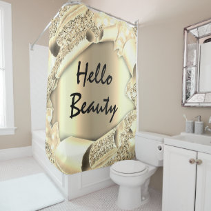 Glam 3D Frame FAUX Gold SPARK  HELLO Girly