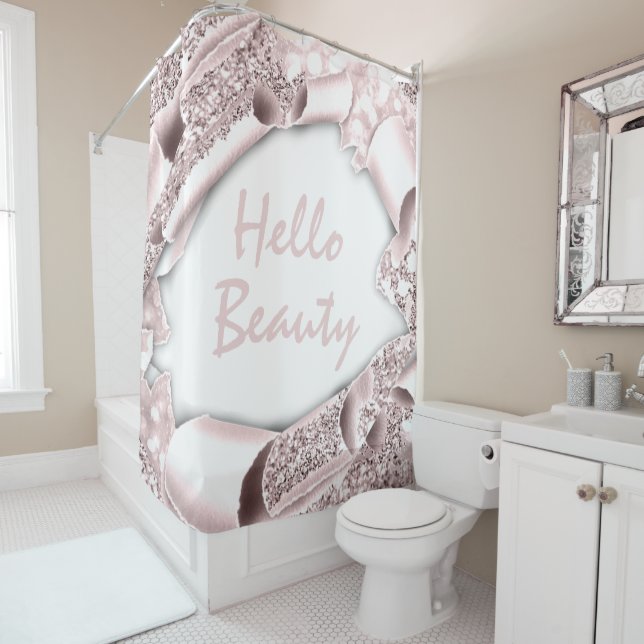 Glam 3D Frame ROSE GOLD  GLITTER  HELLO Girly (In Situ)