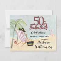 Glam 50 & Fabulous Beach Scene Party 